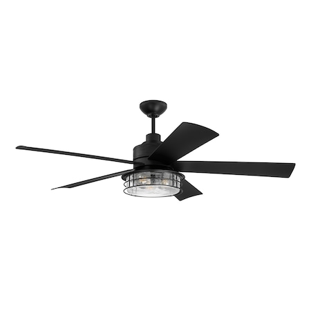 Craftmade 56" Ceiling Fan with Blades and Light Kit GAR56FB5